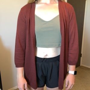 Maurices Maroon Cardigan